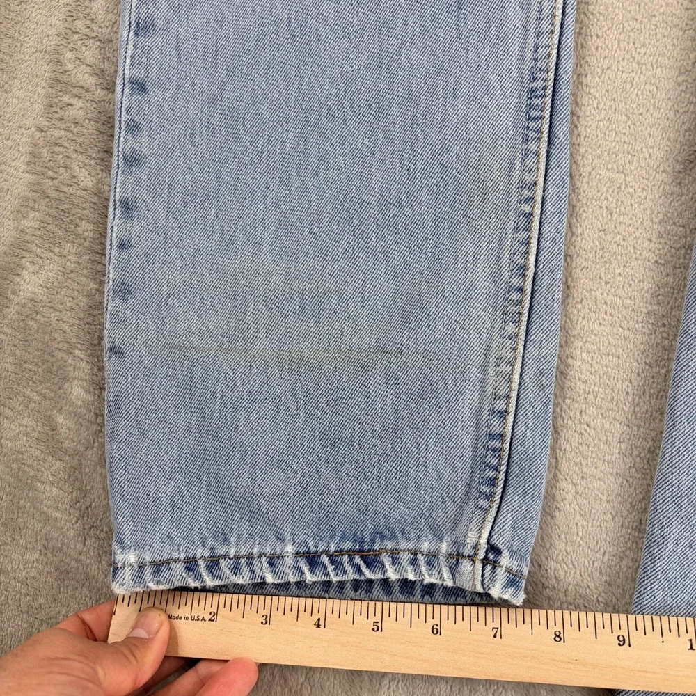 Vintage‎ Levis 501 Jeans Men 34x35 (Tag 36x36) Blue Denim Button Fly Made UK 80s
